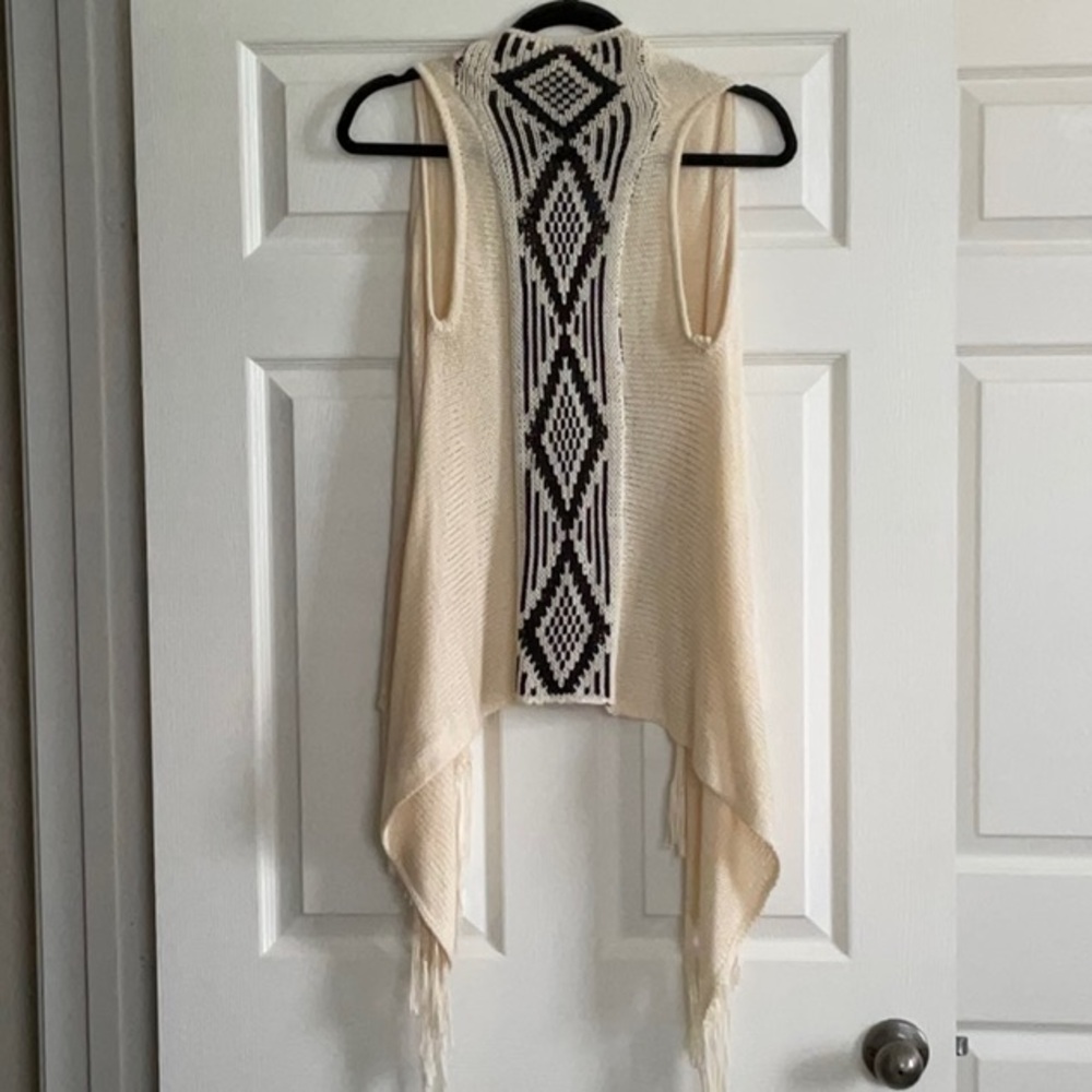 Boho vest with fringe